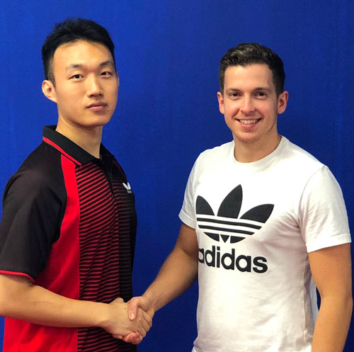 Daniel Wichmann mit Haoliang Chen