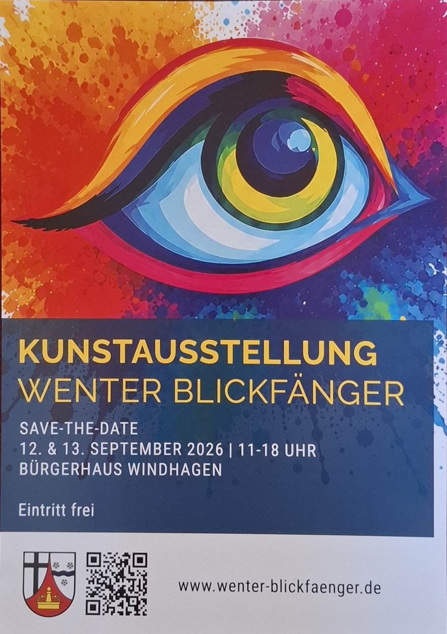 Plakat Kunstausstellung Wenter Blickfänger