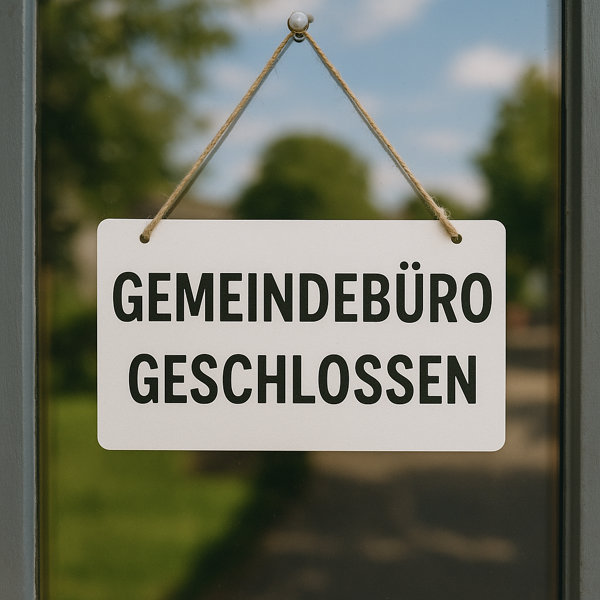 Gemeindebüro geschlossen!